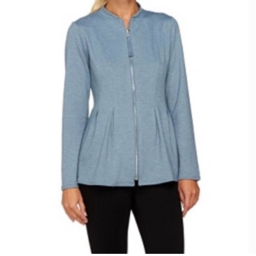 Women's Blue Zip-Up Jacket